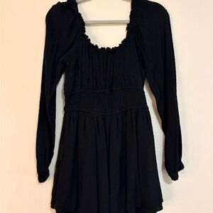 Hollister Black Long-Sleeve Romper
